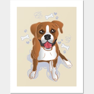 Boxer - Puppy Dog Eyes Posters and Art